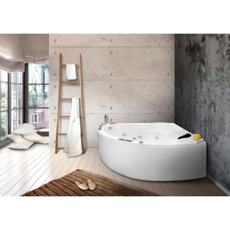 Baignoire balnéo OSLO 135x135 cm avec tablier