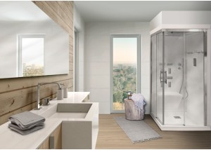 Cabine carrée CRETE avec siège