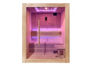 Sauna traditionnel ST-3010, façade vitrée panoramique