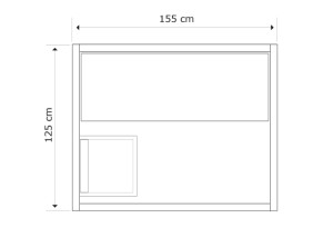 ST-3010 Sauna vapeur traditionnel, dimensions