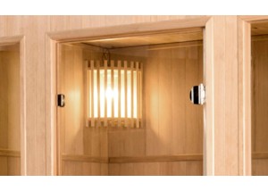Sauna traditionnel ST-3020, détail de l'éclairage intérieur