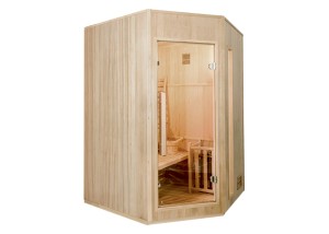 Sauna vapeur d'angle traditionnelle 3-4 places ST-3020C