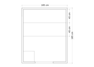 Sauna vapeur traditionnel ST-4000, dimensions