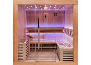 Sauna traditionnel ST-4010 avec façade en verre