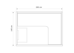 Sauna traditionnel ST-4010, dimensions