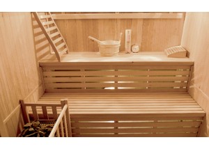 Sauna traditionnel ST-4020, banquette double hauteur avec éclairage intérieur