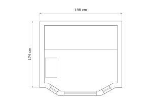 Sauna traditionnel ST-4020, dimensions