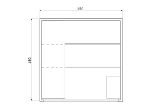 Sauna vapeur traditionnel ST-4030, dimensions