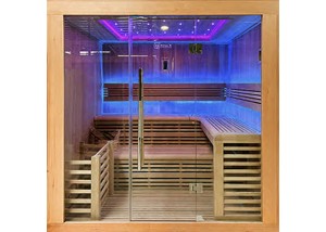 Sauna traditionnel ST-6010, façade panoramique en verre