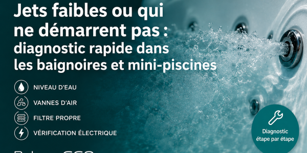 Jets faibles ou qui ne démarrent pas : diagnostic rapide 